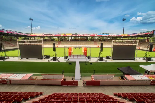 Stadioninnenraum Präsentation