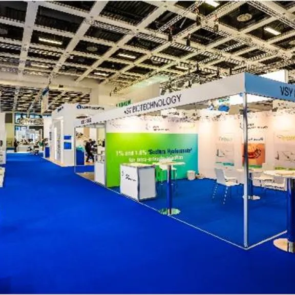 Standbau innerhalb der Messe des Servicepartners expofair