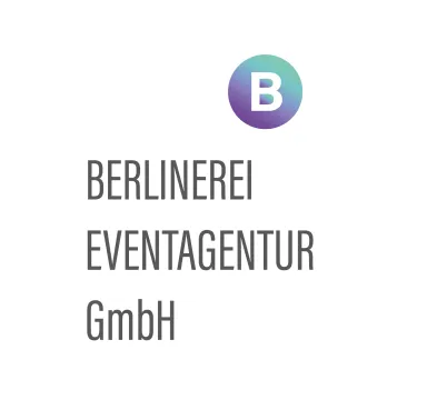 Berlinerei Eventagentur GmbH logo with a gradient circle featuring a white "B"