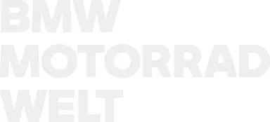 BMW Motorrad Welt Logo in grauen Großbuchstaben