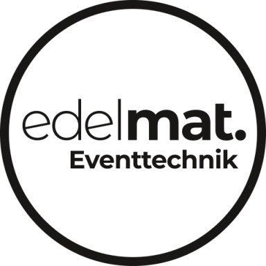 Logo Kreisförmig mit Schriftzug edelmat. Eventtechnik 